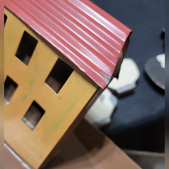 Noah's Ark Figurine Set Wooden Animal Figures with Metal Ark htf - Picture 9 of 16